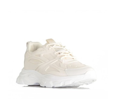 Versilia Sneakers Rehaussantes Beige +7cm