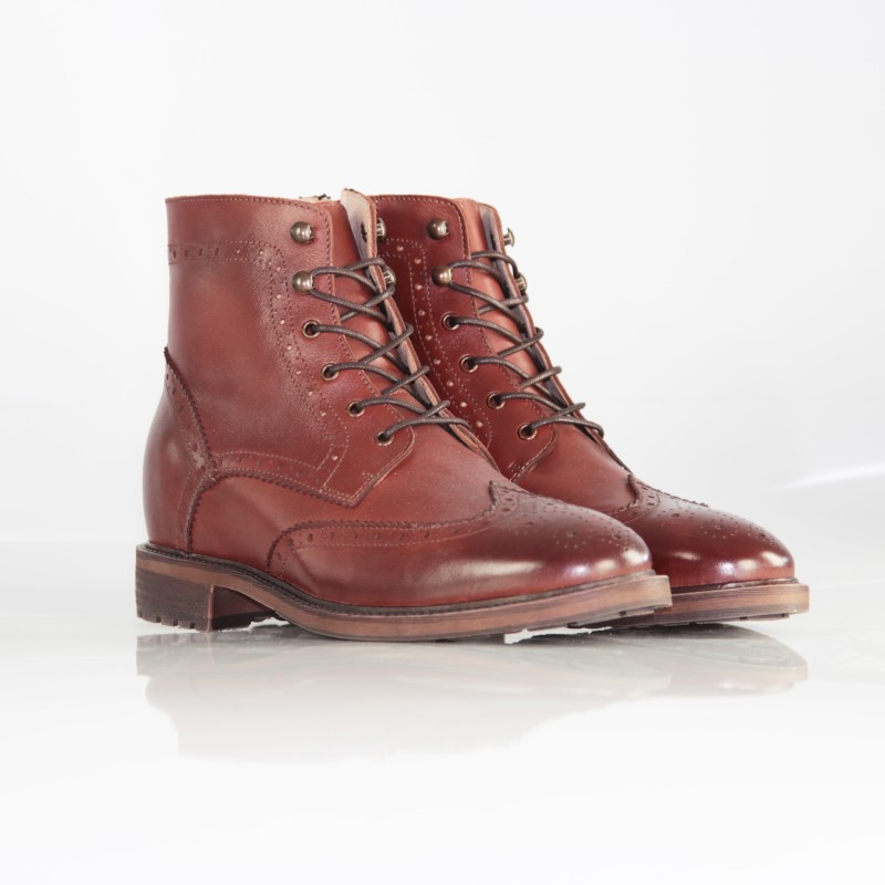 Vercelli Bottines Rehaussantes Marron +7 cm