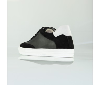 Treviso Sneakers Rehaussantes Noir +6 cm