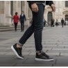 Lecce Sneakers Rehaussantes Noir +7 cm