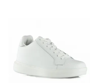 Lecce Sneakers Rehaussantes Blanc +7 cm