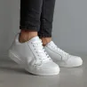 Lecce Sneakers Rehaussantes Blanc +7 cm (Pointure identique au modèle commandé)