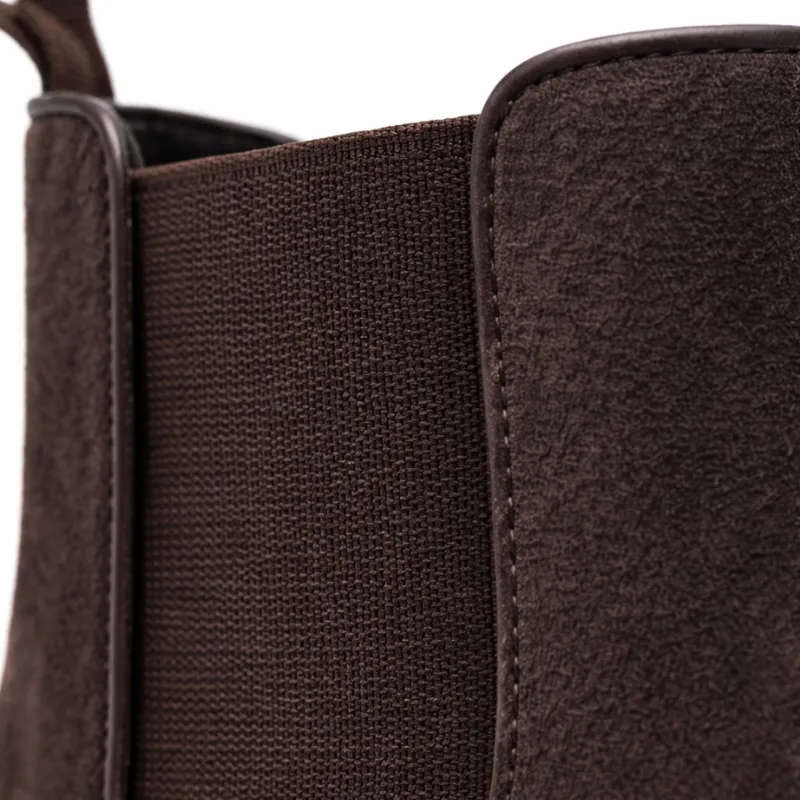 Bottines rehaussantes Firenze marron +7cm