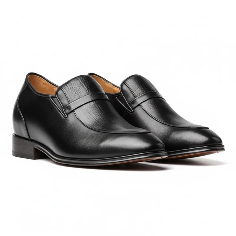 Mocassin rehaussant Homme | Noir +8 CM | Mario Bertulli