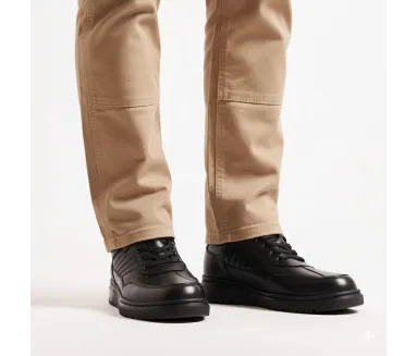 Richelieu compensé Homme | Noir +7 CM | Mario Bertulli