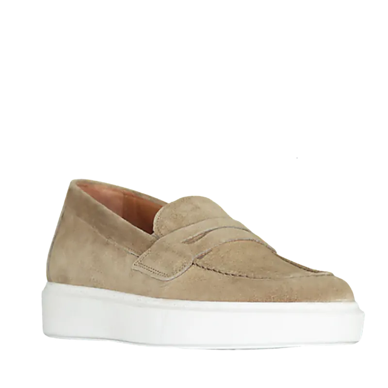 Mocassins Rehaussants Rimini Beige | +6 cm Made in Italy