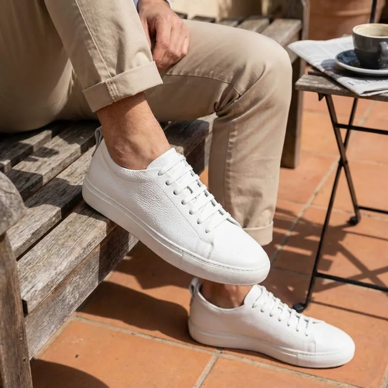 Rehaussantes Linosa Blanc | +6 cm Made in Italy