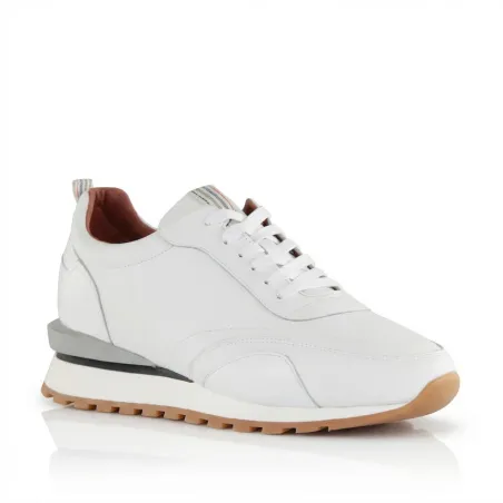 Basket rehaussante Lucca Blanc Mario Bertulli | Confort & Style