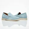Mocassins rehaussants Positano bleu ciel +5cm