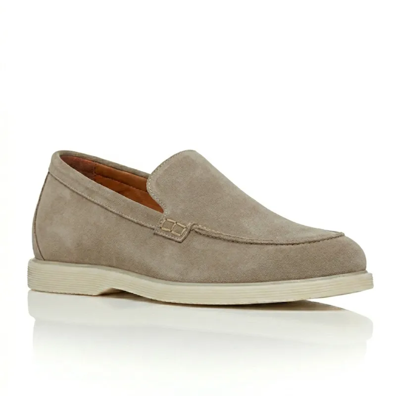 Mocassins rehaussants Positano sable +5cm