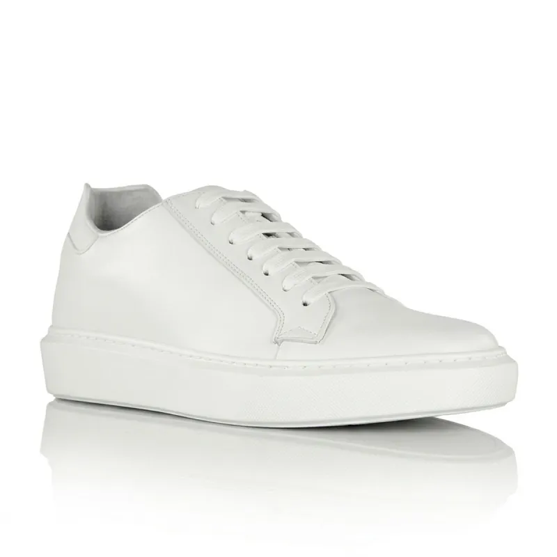 Sneaker talon compensé Homme | Blanc +6 cm | Mario Bertulli