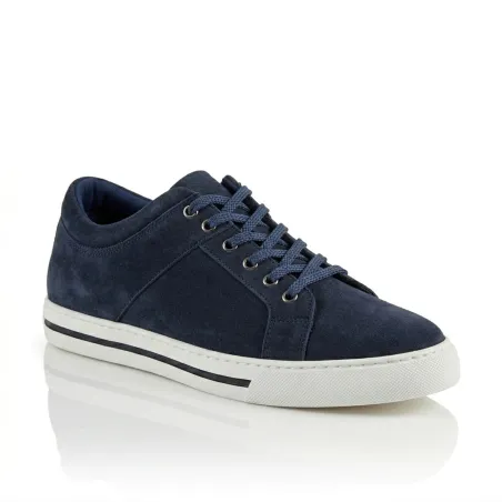 Sneaker Homme rehaussante  | Bleu +6 CM | Mario Bertulli