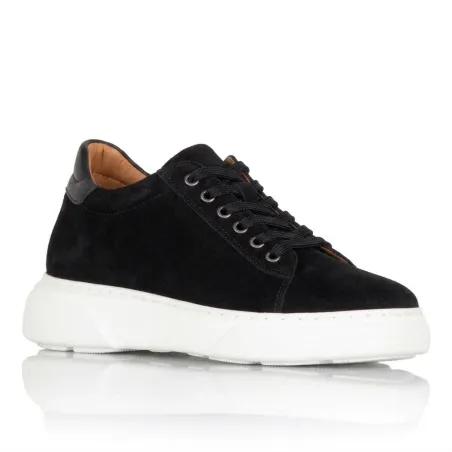 Sova Noir chaussures rehaussantes femme +7,5cm