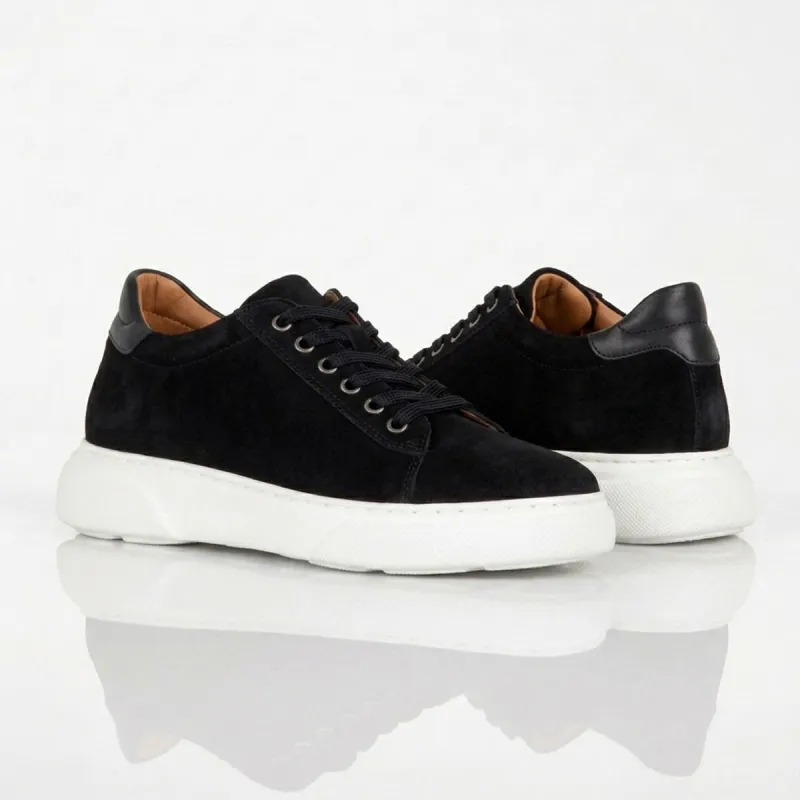 Sova Noir chaussures rehaussantes femme +7,5cm