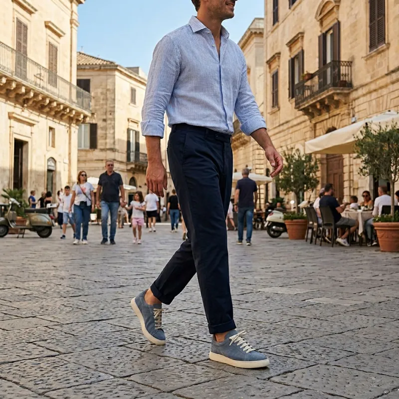 Sneaker talon compens&eacute; Homme | Blanc +6 cm | Mario Bertulli