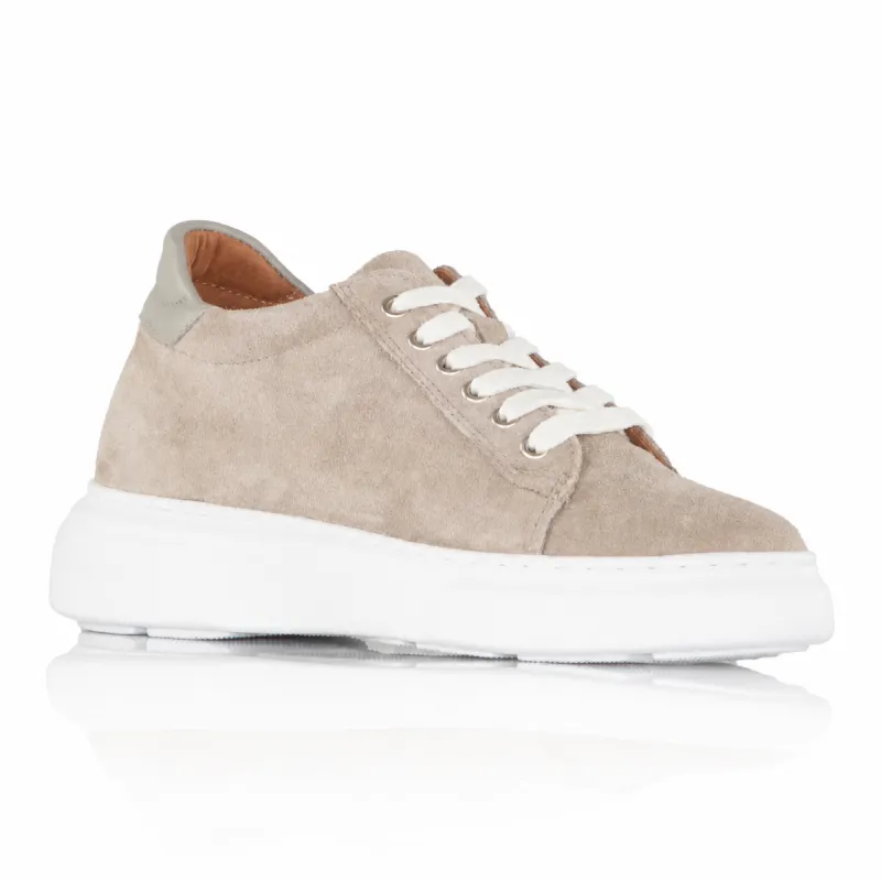 Sova beige chaussures rehaussantes femme +7,5cm