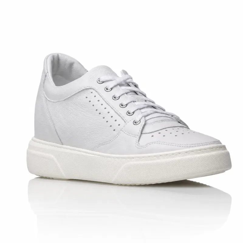 Sneaker Donato Blanc perle +7cm - mario bertulli