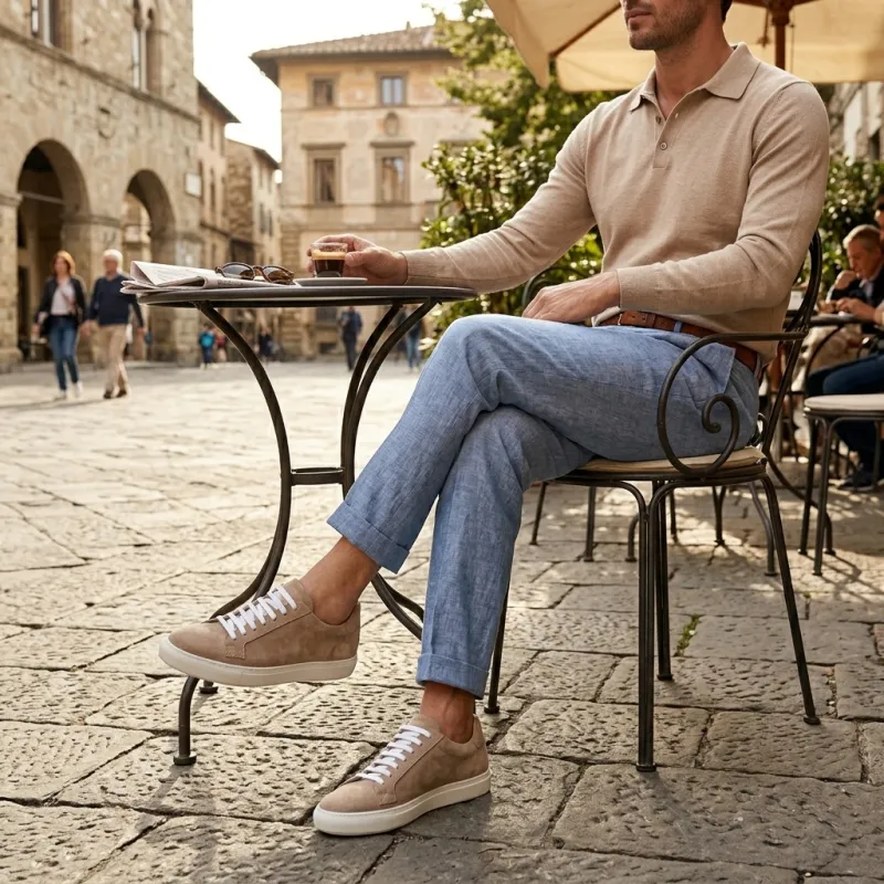 Sneaker talon compensé Homme | Blanc +6 cm | Mario Bertulli