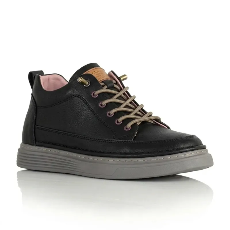 Sneakers rehaussantes Catania noir+5 cm