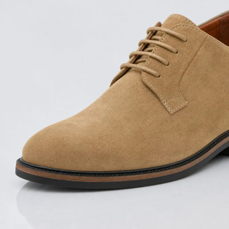Chaussure Derby compensée Homme | sable +7,5cm | Mario Bertulli