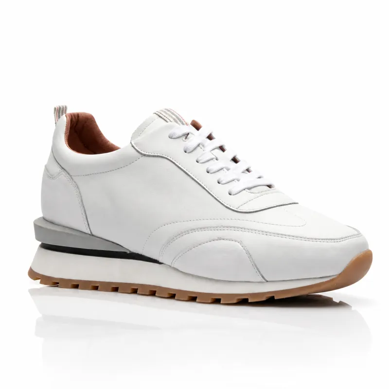 Basket rehaussante Lucca Blanc Mario Bertulli | Confort & Style