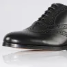 Richelieu compensé Homme | Noir +6 CM | Mario Bertulli