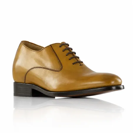 Richelieu compensé Homme | Cannelle +6 CM | Mario Bertulli