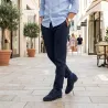 Chaussure Derby compensée Homme | Marine +6,5 cm | Mario Bertulli