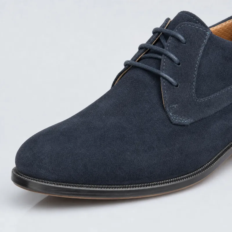 Chaussure Derby compensée Homme | Marine +6,5 cm | Mario Bertulli