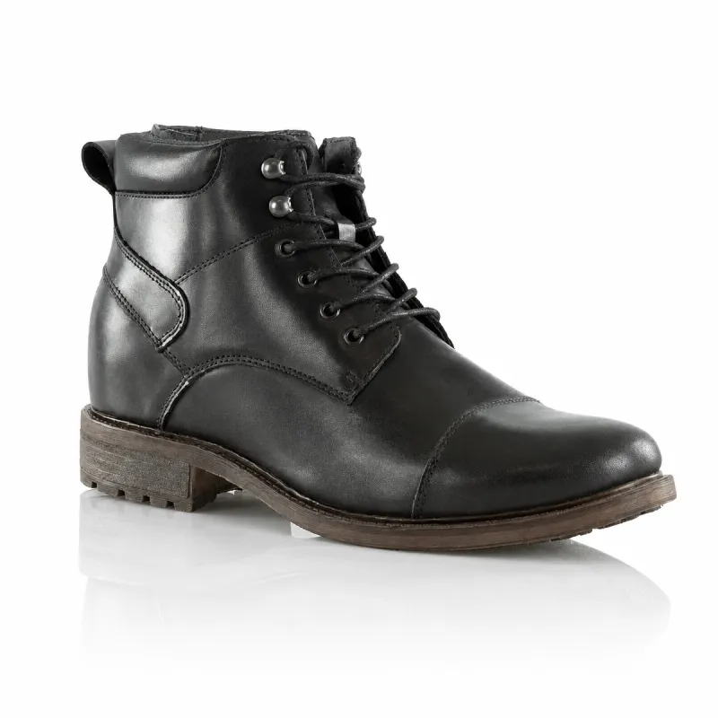 Bottines fourrés compensées  Homme | Noir +7.5 CM | Mario Bertulli
