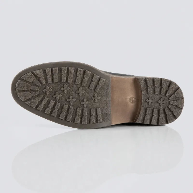Bottines fourrés compensées  Homme | Noir +7.5 CM | Mario Bertulli