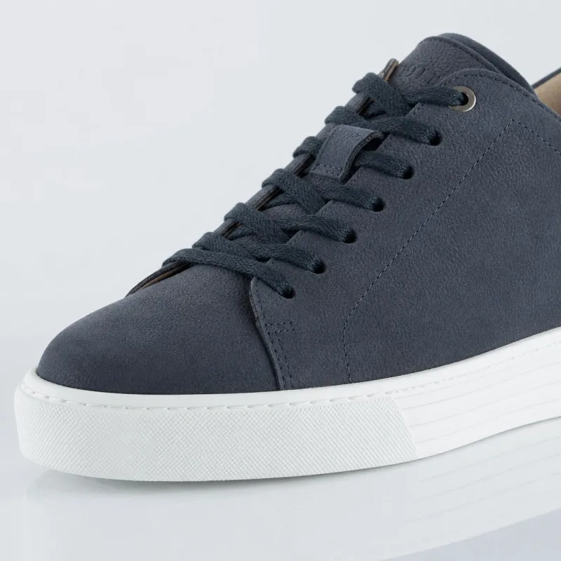 Sneaker talon compensé Homme | marine +6 CM | Mario Bertulli