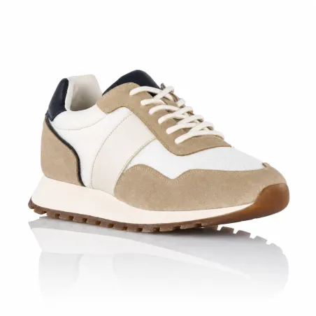 Bellagio Beige Sneakers +7.5 cm