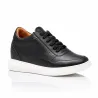 Sneaker talon compensé Homme | Noir +9 cm | Mario Bertulli