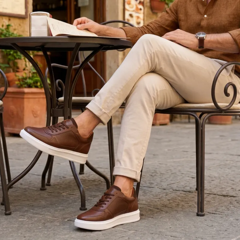 Sneaker talon compensé Homme | Brera +7,5 cm | Mario Bertulli