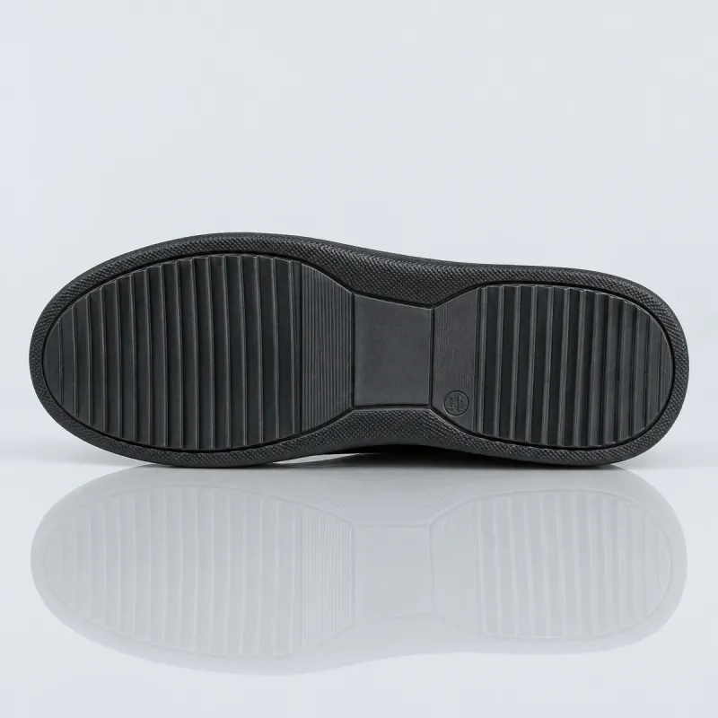 Sneakers rehaussantes Brera Alto daim noir +9 cm