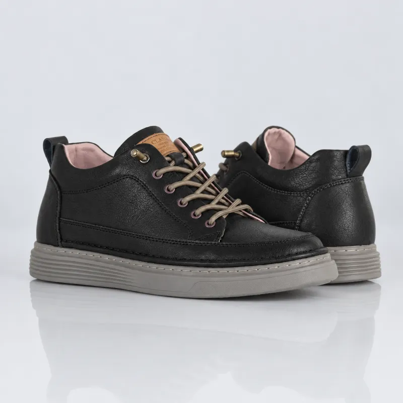 Sneakers rehaussantes Catania noir+5 cm
