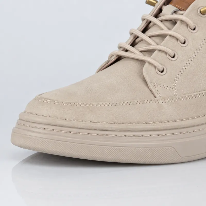 Sneakers rehaussantes Catania beige+5 cm