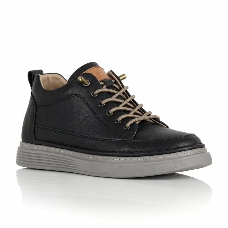 Sneakers rehaussantes Catania noir+5 cm