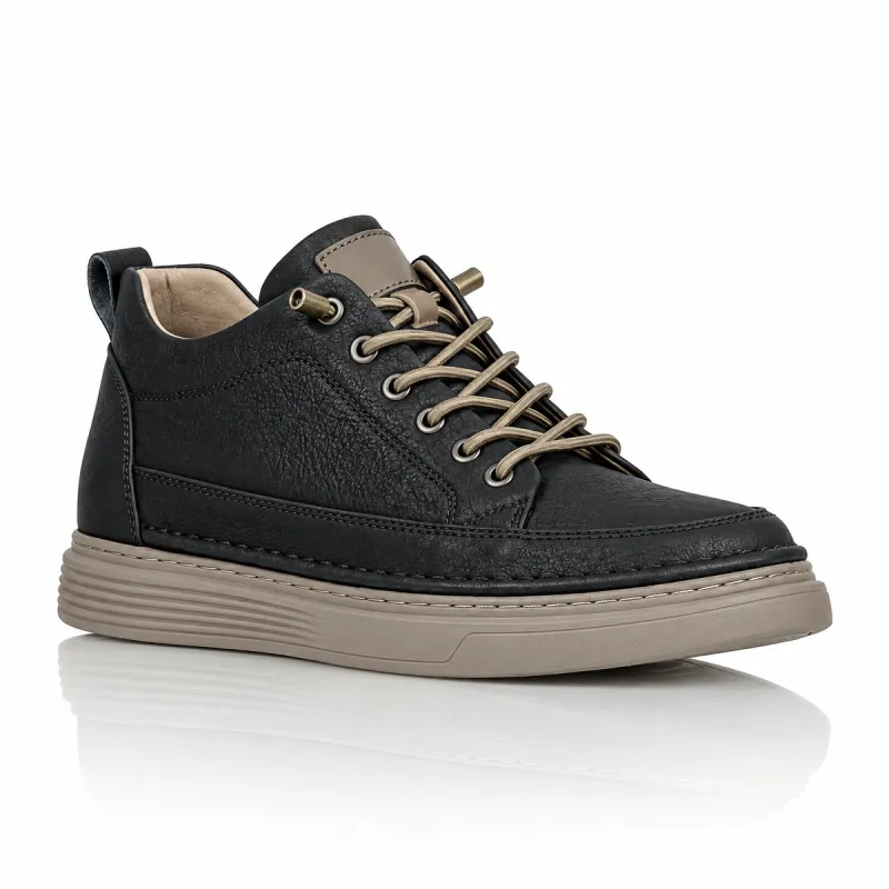 Sneakers rehaussantes Catania noir+5 cm