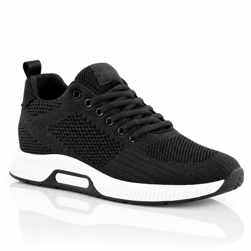 Basket Homme rehaussante  | noir +5.5cm | Mario Bertulli
