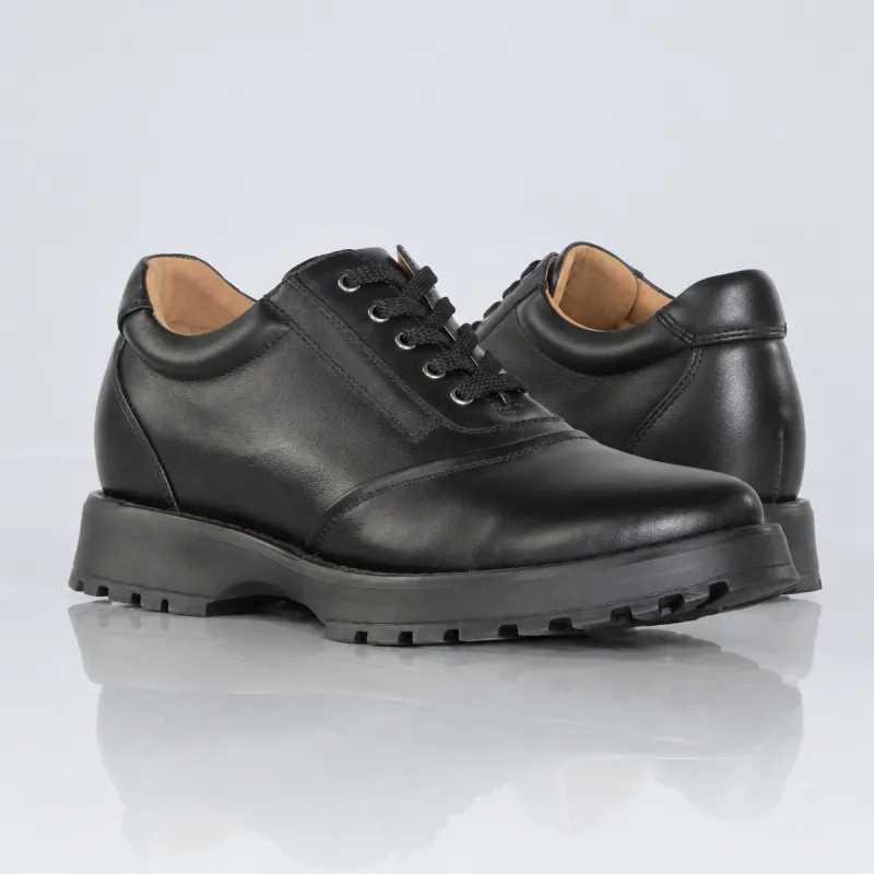 Chaussure Derby compensée Homme | Noir +9 CM | Mario Bertulli