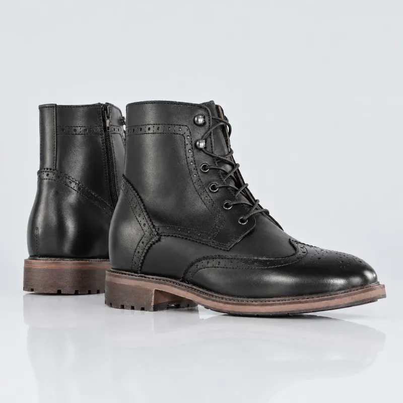 Vercelli Bottines Rehaussantes Noir +6 cm