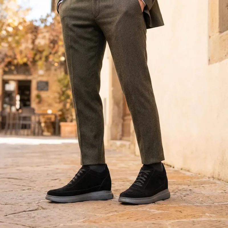 Sneakers rehaussantes Ravello noir +9 cm
