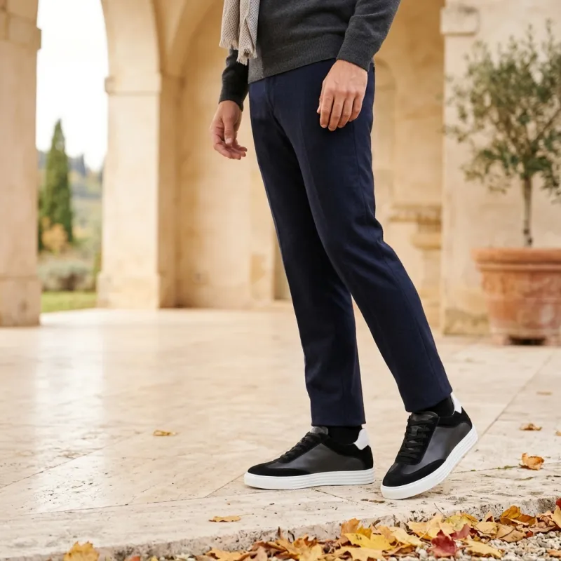 Treviso Sneakers Rehaussantes Noir +6 cm