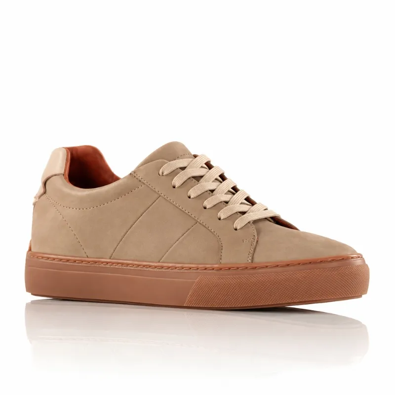 Sneaker talon compensé Homme | Beige clair 6,5 cm| Mario Bertulli
