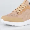 Napoli Sneakers Rehaussantes Sable foncé +6 cm