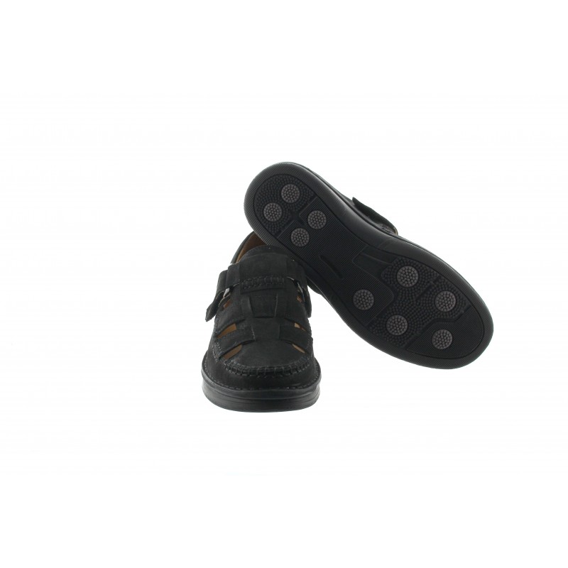 SANDALE REHAUSSANTE SELLERO NOIR +7CM