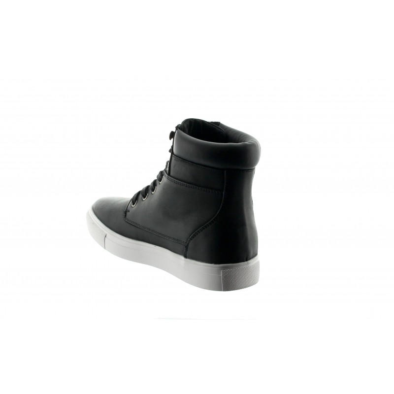 bottines rehaussantes Homme - Noir - Cuir - +5,5 CM - Détente - Mario Bertulli