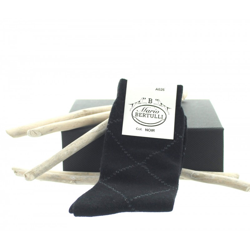 Chaussettes fil d'ecosse - chaussettes en cachemire pour Homme - Mario Bertulli specialiste de la chaussure grandissante